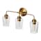 Hello Honey® Robert Stevenson Lighting Holden Metal & Glass 3-Light Vanity